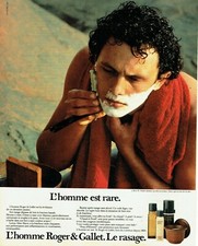 Advertising 089 1984 Roger & Gallet l'homme le rasage after-shave