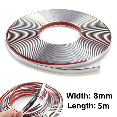 8mm rouleau chrome voiture - 8mm, 5m