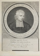 Jean François Trumeau De La Consy Prêtre 1703-1777 Portrait Gravure