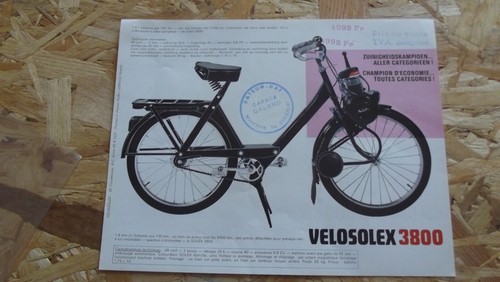 Catalogue brochure solex - solex, 3800