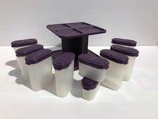 ❤️ TUPPERWARE superbe tourniquet avec 10  boites hermétiques épices