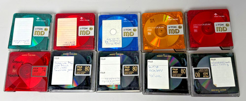 Lot minidiscs md - de, 10