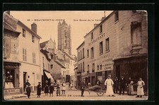 Old postcard Beaumont-S /-Oise, Rue Basse de la Vallee 