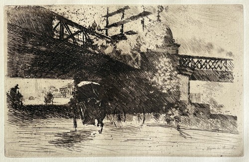 Giuseppe nittis gravure - gravure, eau