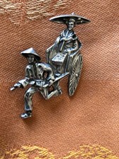 BROCHE VINTAGE "POUSSE-POUSSE