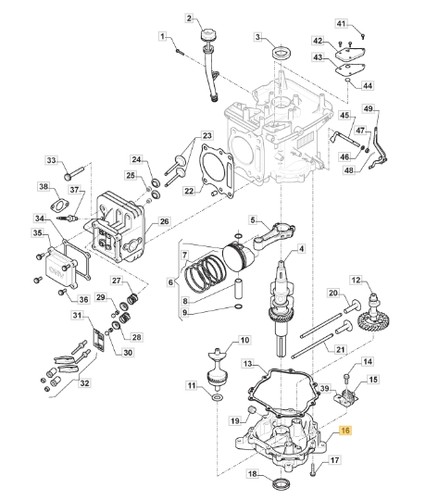 Coupe moteur tracteur tondeuse - moteur,