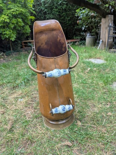 Porte parapluie ancien cuivre