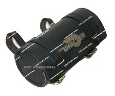 Sac à outils en cuir noir