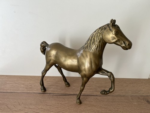 Statuette cheval métal - statuette,