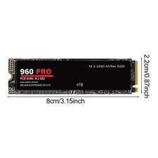 4TB 960 PRO M.2 SSD - Universal Fit - 2800TBW - 3D TLC - Stable Operation