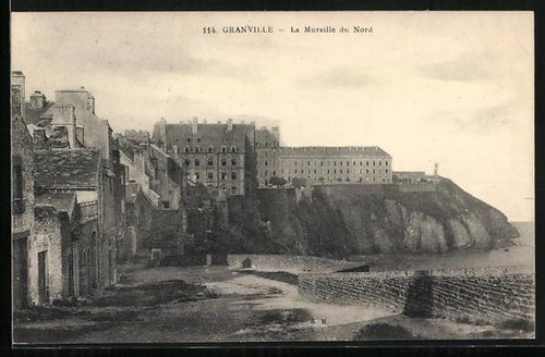 Cpa granville muraille - cpa, granville,