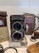 1959 RolleiFlex 2.8E  80mm F2.8 TLR  Camera w/ 80mm CZ Planar, Cases, Filters ++
