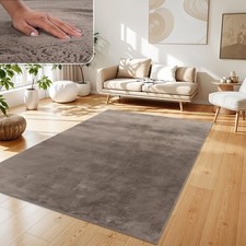 Tapis Salon En Fausse Fourrure Pelucheux Hautes Mèches Doux Plusieurs Couleurs
