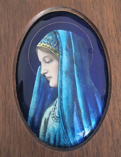 Médaillon religieux vierge - médaillon,