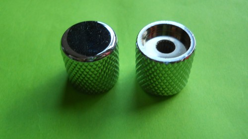 Flat chrome knobs 4 for - 2,