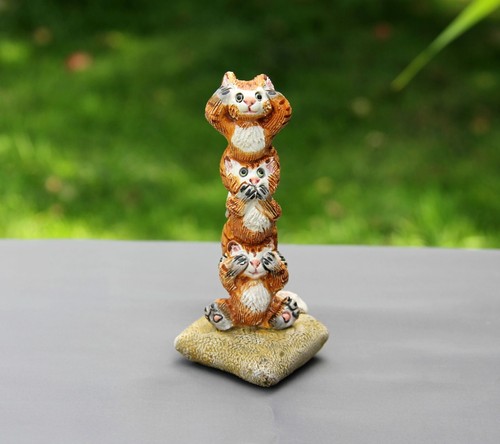 Chats sagesse colonne travail - chats, colonne,