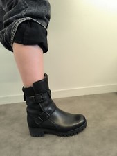 bottine low boots en cuir