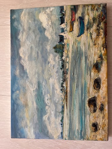 Tableau peinture huile - à, l’huile