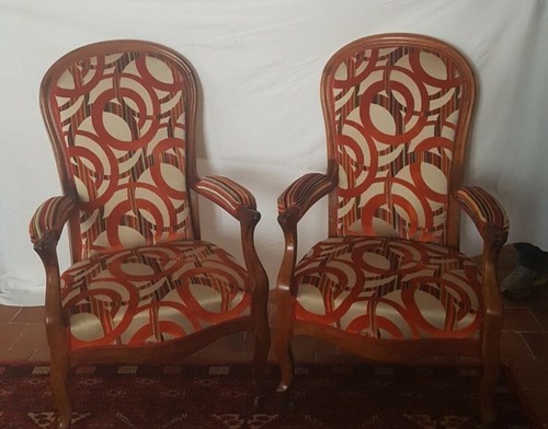 Paire fauteuils voltaire - de,
