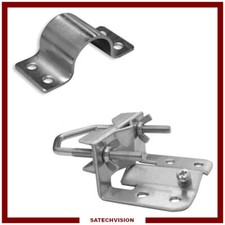 Ensemble Pied de Mât & Collier de Mât HQ Ø 42 mm pour Mât d'Antenne SAT & TNT