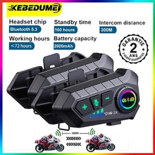 2 Intercoms Casque Moto