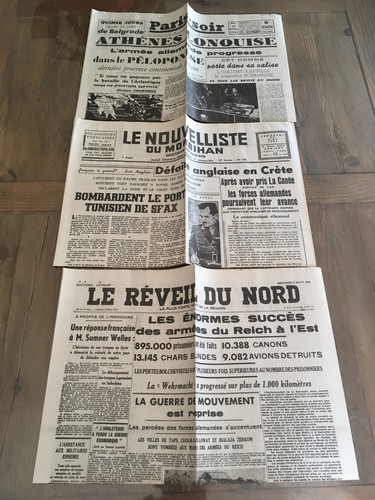 Tres anciens journaux - tres,