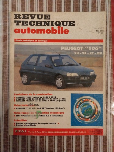 Revue technique peugeot 106 - revue,