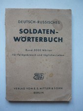 Livret ww2 Soldaten Worterbuch vocabulaire soldat allemand front russe
