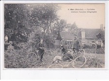 GER: cyclists visiting old telegraph, bicycles - very good condition