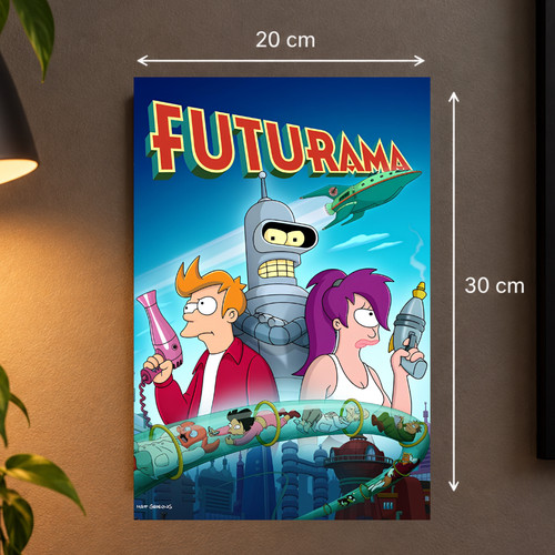 Plaque métal futurama - métal,