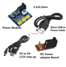 USB DC 5V to DC 9V/12V Step-up Module Converter Cable 2.1x5.5mm Male Connector