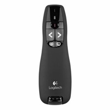 Logitech R400 2.4GHz Wireless Presenter Remote Control w/ Laser Pointer in Black