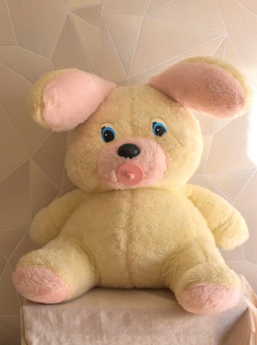 Vintage grande peluche lapin - grande,