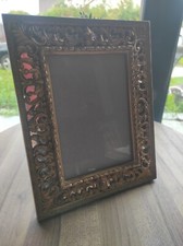 Cadre photo vintage doré, à