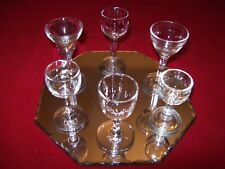 6 ANCIENS VERRES DIFFÉRENTS A