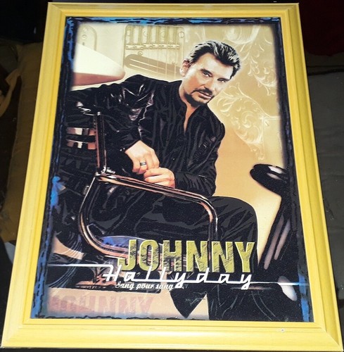 Johnny hallyday cadre velours - cadre,