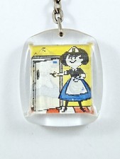 KEYCHAIN - Visiomatic - BENDIX APPLIANCES - 1960s BATHROOM - CUTE!