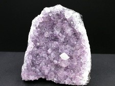 GÉODE D'AMÉTHYSTE + CALCITE - RIO GRANDE DO SUL, BRÉSIL - 7 x 8 cm - 370 g