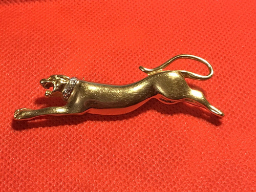 Ancienne broche plaqué - broche, or
