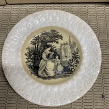 Mouzin Lecat Nimy Vintage Porcelain Collector Plate Plate