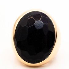 Bague Pomellato 18K Or Rose Onyx Taille 52