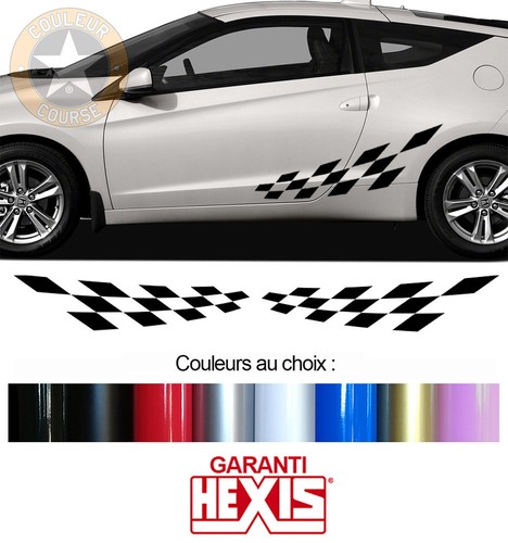 Bandes damiers pour honda - x,