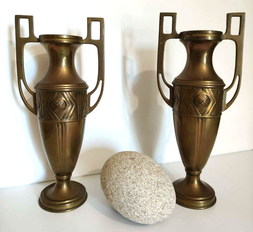 Paire vases art déco - de,
