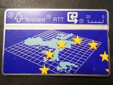 BELGIUM REMOTE CARD, BELGACOM THEME EUROPE, MAP