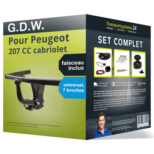 Attelage pour peugeot 207 - attelage, cc