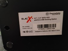 Thermaltake BlacX  2.5/3.5 SATA HDD eSATA & USB Docking Station ST005U W/CABLES