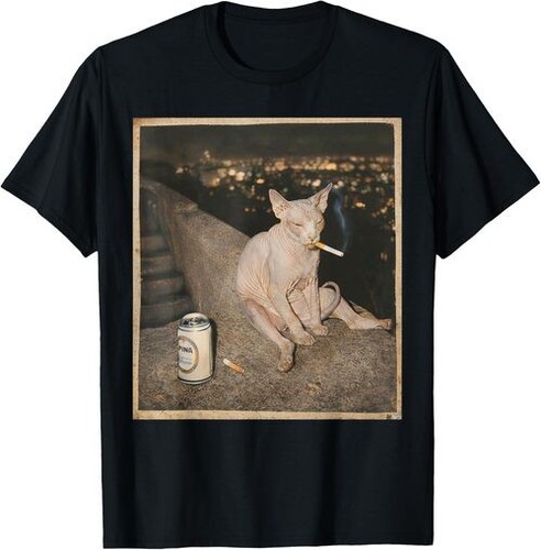 Smoking sphynx cat - smoking,