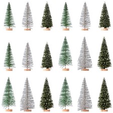 18 Pièces Mini Sapin de Noël