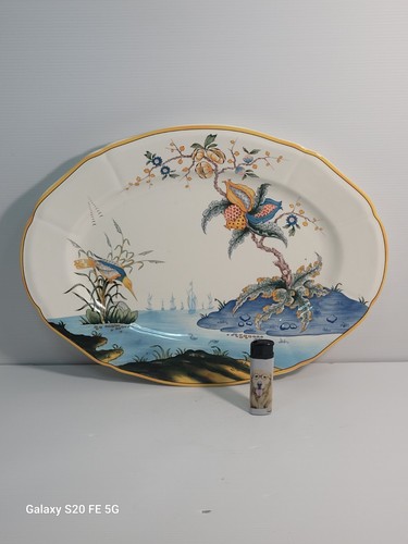 Grand plat ovale - plat, faience