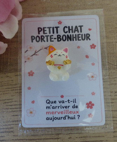 Mini chat porte‑bonheur